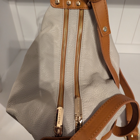 Valentina Cream and Tan Leather Women\'s Bag main image 10